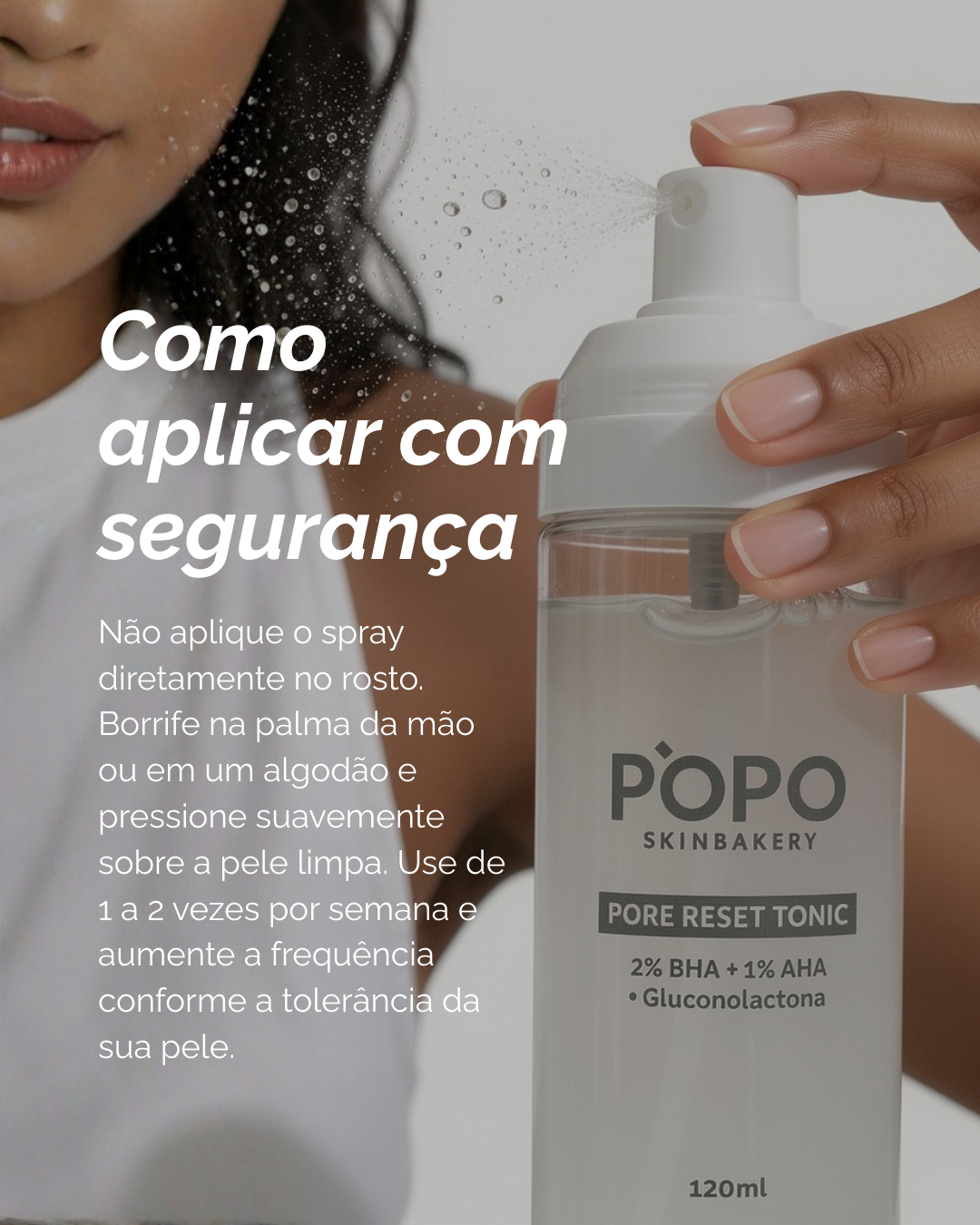 Tônico para Acne/Poros - Pore Reset Tonic - 2% BHA + 1% AHA +