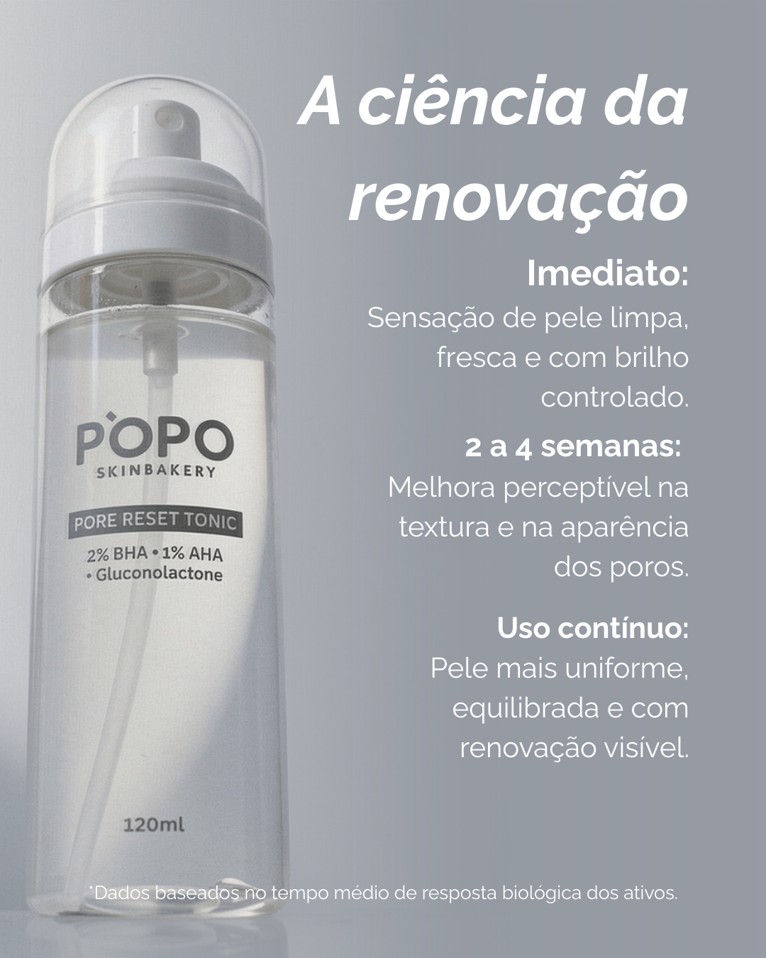 化粧水・ローション・トナー PoPo Tônico para Acne/Poros - Pore Reset Tonic - 2% BHA + 1% AHA +