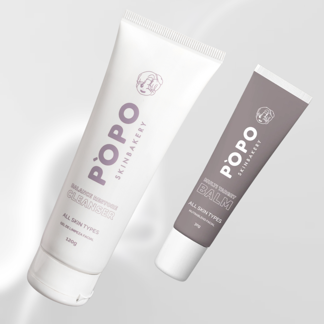 Pòpo Friday Pele Radiante - Gel de limpeza + Balm Hidratante